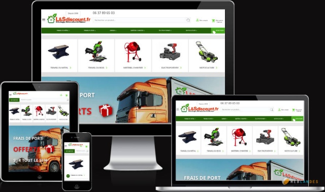 Illustration WebLanDes.com de Refonte complète du site spécialisé LetsDiscount