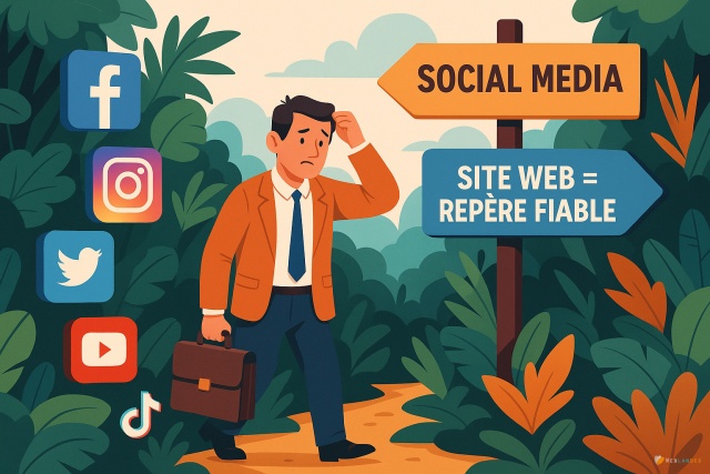 Un site web (toujours) indispensable en 2025 ? Illustration WebLanDes.com de Un site web (toujours) indispensable en 2025 ?