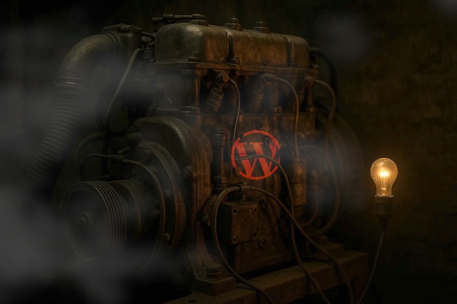 Illustration WebLanDes.com de Sobriété numérique : WordPress, le gros diesel du web moderne ?