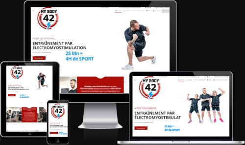 Weblandes client content / Création du site MyBody42.fr responsive