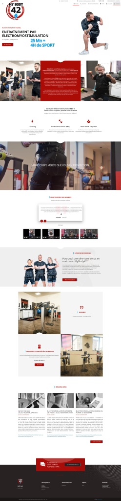 Weblandes client content / Création du site MyBody42.fr screenshot