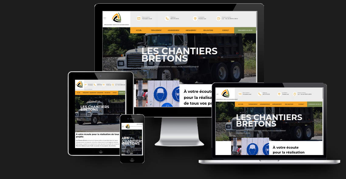 Weblandes client content / Les chantiers bretons /  (Plouhinec - FRANCE) responsive